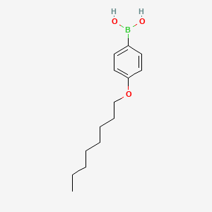 (4-(Octyloxy)phenyl)boronic acid chemical structure (CAS 121554-09-4)