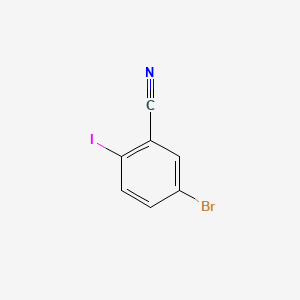 5-Bromo-2-iodobenzonitrile chemical structure (CAS 121554-10-7)