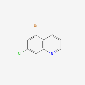 5-Bromo-7-chloroquinoline chemical structure (CAS 1215767-84-2)