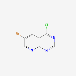 6-Bromo-4-chloropyrido[2,3-d]pyrimidine chemical structure (CAS 1215787-31-7)