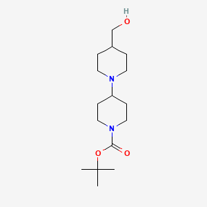 tert-Butyl 4-(hydroxymethyl)-[1,4'-bipiperidine]-1'-carboxylate chemical structure (CAS 1215788-48-9)