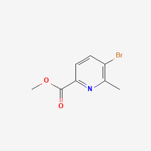 Methyl 5-bromo-6-methylpicolinate chemical structure (CAS 1215860-20-0)