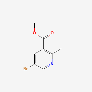 Methyl 5-bromo-2-methylnicotinate chemical structure (CAS 1215916-40-7)