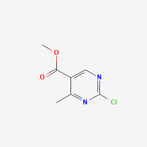 Methyl 2-chloro-4-methylpyrimidine-5-carboxylate chemical structure (CAS 1215922-76-1)