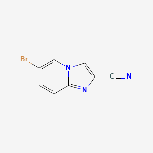 6-Bromoimidazo[1,2-a]pyridine-2-carbonitrile chemical structure (CAS 1216121-34-4)