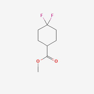Methyl 4,4-difluorocyclohexanecarboxylate chemical structure (CAS 121629-14-9)