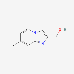 (7-Methylimidazo[1,2-a]pyridin-2-yl)methanol chemical structure (CAS 1216294-32-4)