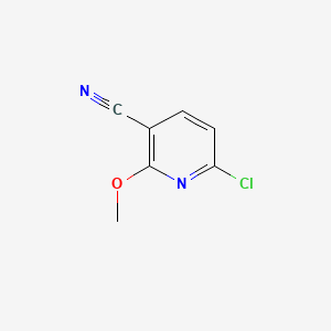 6-Chloro-2-methoxynicotinonitrile chemical structure (CAS 121643-46-7)