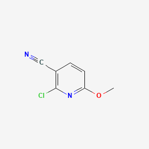 2-Chloro-6-methoxynicotinonitrile chemical structure (CAS 121643-47-8)
