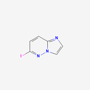 6-Iodoimidazo[1,2-b]pyridazine chemical structure (CAS 1216703-05-7)