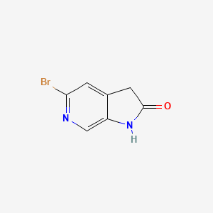 5-Bromo-1H-pyrrolo[2,3-c]pyridin-2(3H)-one chemical structure (CAS 1217002-90-8)