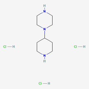 1-(Piperidin-4-yl)piperazine trihydrochloride chemical structure (CAS 1217074-64-0)