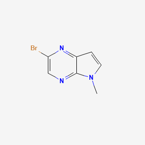 N-Methyl-5-bromo-4,7-diazaindole chemical structure (CAS 1217090-32-8)