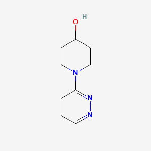 1-(Pyridazin-3-yl)piperidin-4-ol chemical structure (CAS 1217272-21-3)