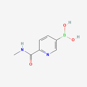 (6-(Methylcarbamoyl)pyridin-3-yl)boronic acid chemical structure (CAS 1217340-94-7)