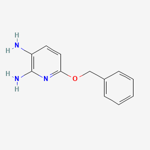 6-(Benzyloxy)pyridine-2,3-diamine chemical structure (CAS 1217349-78-4)