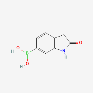 (2-Oxoindolin-6-yl)boronic acid chemical structure (CAS 1217500-61-2)