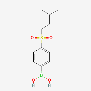 (4-(Isopentylsulfonyl)phenyl)boronic acid chemical structure (CAS 1217500-93-0)