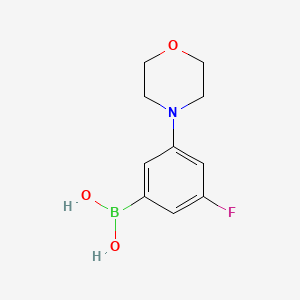 (3-Fluoro-5-morpholinophenyl)boronic acid chemical structure (CAS 1217500-95-2)