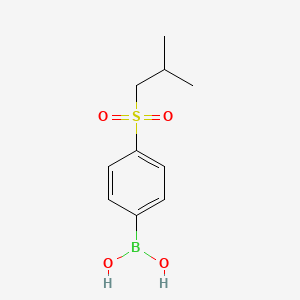 (4-(Isobutylsulfonyl)phenyl)boronic acid chemical structure (CAS 1217500-99-6)