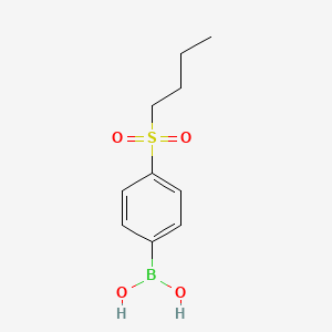 (4-(Butylsulfonyl)phenyl)boronic acid chemical structure (CAS 1217501-02-4)