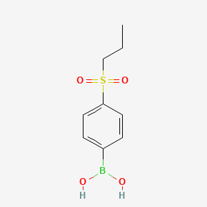 (4-(Propylsulfonyl)phenyl)boronic acid chemical structure (CAS 1217501-34-2)