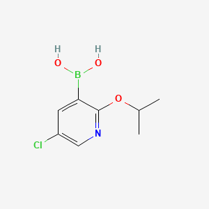 (5-Chloro-2-isopropoxypyridin-3-yl)boronic acid chemical structure (CAS 1217501-41-1)