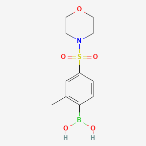 (2-Methyl-4-(morpholinosulfonyl)phenyl)boronic acid chemical structure (CAS 1217501-53-5)