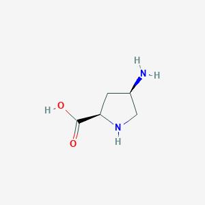 (2R,4R)-4-Aminopyrrolidine-2-carboxylic acid chemical structure (CAS 1217598-26-9)