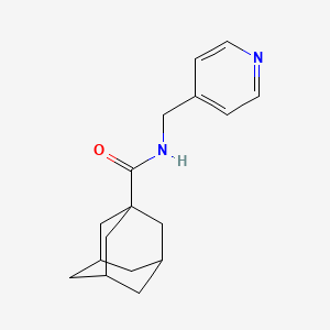 N-(Pyridin-4-ylmethyl)adamantane-1-carboxamide chemical structure (CAS 121768-39-6)