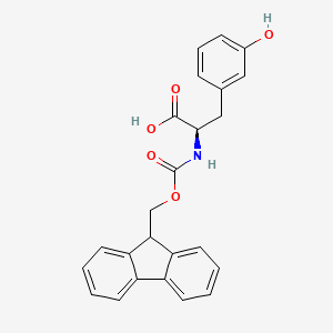 N-Fmoc-3-hydroxy-D-phenylalanine chemical structure (CAS 1217724-28-1)