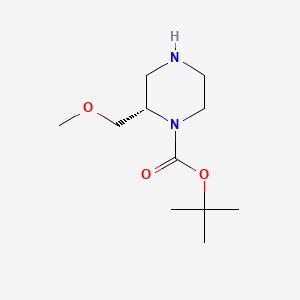 (S)-tert-Butyl 2-(methoxymethyl)piperazine-1-carboxylate chemical structure (CAS 1217728-72-7)