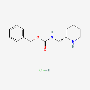 (S)-Benzyl (piperidin-2-ylmethyl)carbamate hydrochloride chemical structure (CAS 1217807-36-7)