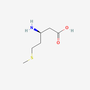 (S)-3-Amino-5-(methylthio)pentanoic acid chemical structure (CAS 1217975-36-4)
