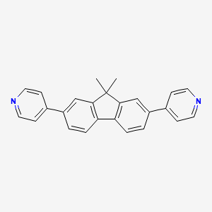 4,4'-(9,9-Dimethyl-9H-fluorene-2,7-diyl)dipyridine chemical structure (CAS 1217980-22-7)