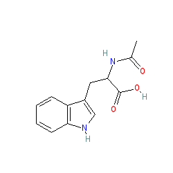 Ac-Trp-OH chemical structure (CAS 1218-34-4)