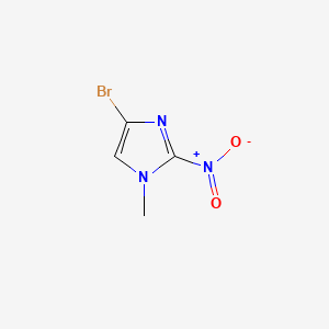 4-Bromo-1-methyl-2-nitro-1H-imidazole chemical structure (CAS 121816-79-3)