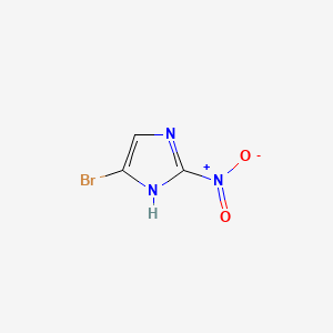4-Bromo-2-nitro-1H-imidazole chemical structure (CAS 121816-84-0)
