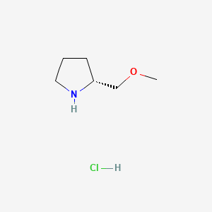 (R)-2-(Methoxymethyl)pyrrolidine hydrochloride chemical structure (CAS 121817-72-9)