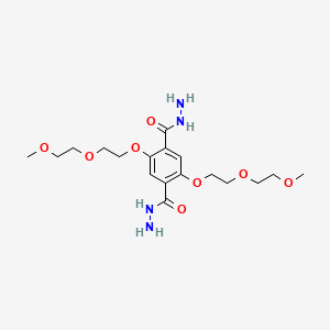 2,5-Bis(2-(2-methoxyethoxy)ethoxy)terephthalohydrazide chemical structure (CAS 121839-23-4)