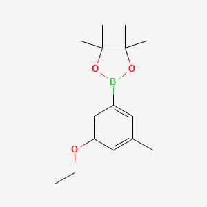2-(3-Ethoxy-5-methylphenyl)-4,4,5,5-tetramethyl-1,3,2-dioxaborolane chemical structure (CAS 1218789-71-9)