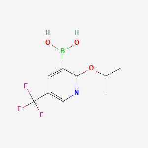 (2-Isopropoxy-5-(trifluoromethyl)pyridin-3-yl)boronic acid chemical structure (CAS 1218790-67-0)