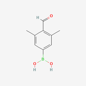 (4-Formyl-3,5-dimethylphenyl)boronic acid chemical structure (CAS 1218790-71-6)