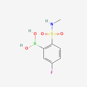 (5-Fluoro-2-(N-methylsulfamoyl)phenyl)boronic acid chemical structure (CAS 1218790-75-0)