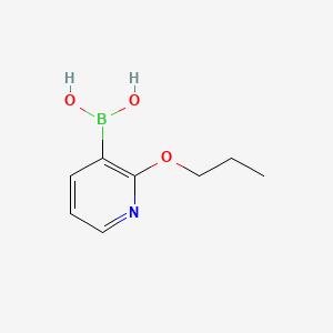 (2-Propoxypyridin-3-yl)boronic acid chemical structure (CAS 1218790-85-2)
