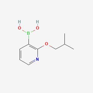 (2-Isobutoxypyridin-3-yl)boronic acid chemical structure (CAS 1218790-95-4)