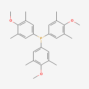 Tris(4-methoxy-3,5-dimethylphenyl)phosphine chemical structure (CAS 121898-64-4)