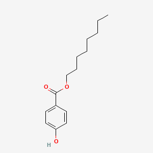 Octyl 4-hydroxybenzoate chemical structure (CAS 1219-38-1)