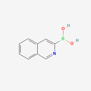 Isoquinolin-3-ylboronic acid chemical structure (CAS 1219080-59-7)