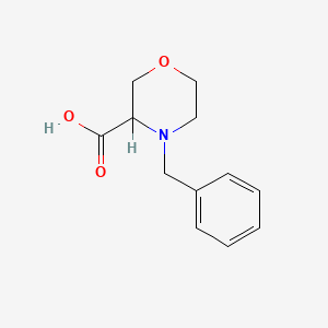 4-Benzylmorpholine-3-carboxylic acid chemical structure (CAS 1219426-63-7)